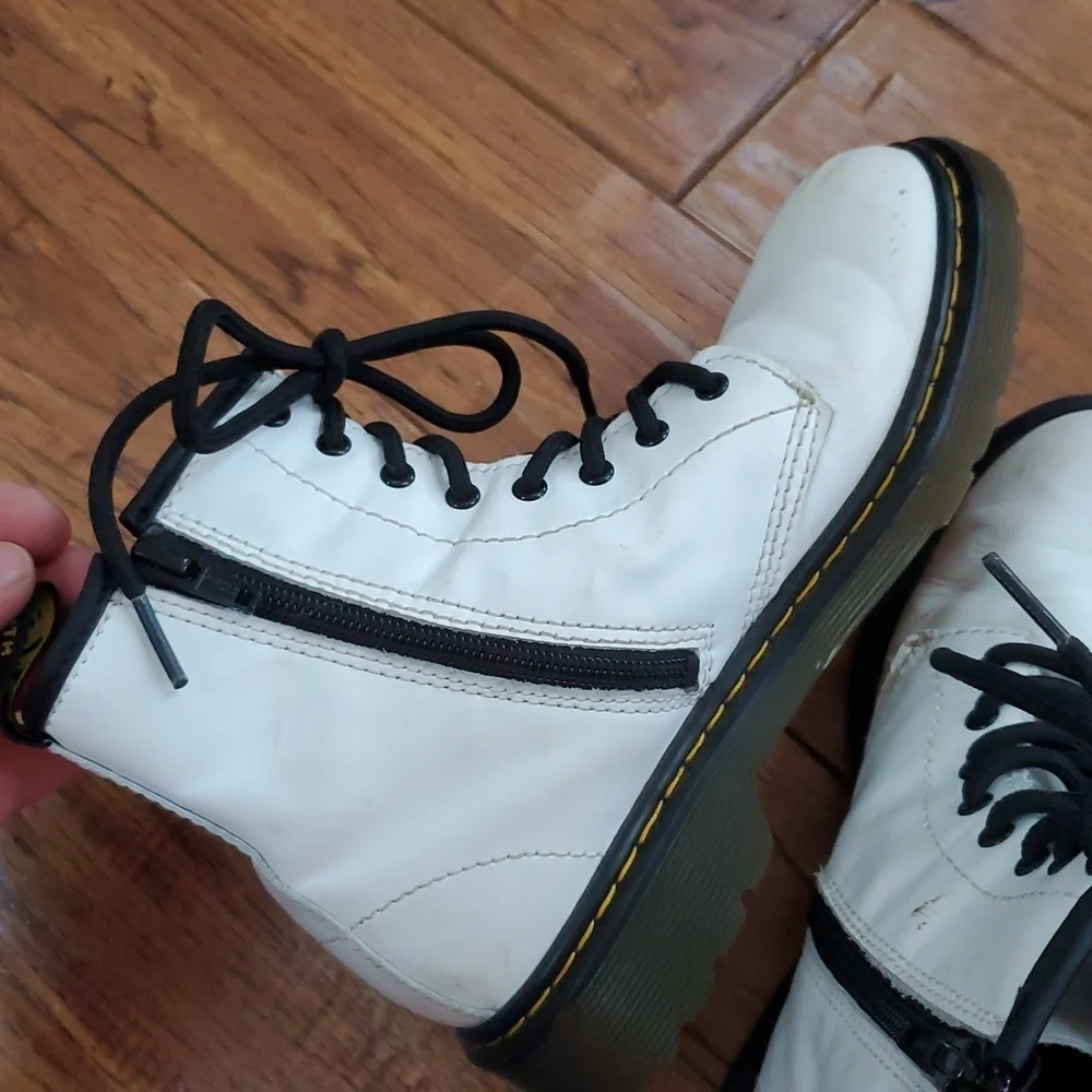 Dr. Martens 1460 J White Leather Boots